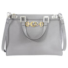Gucci Grey Leather Large Zumi Tote Bag