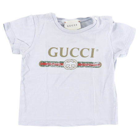 Gucci Baby Grey Logo Infant T Shirt - 9/12