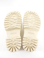 Gucci Ivory Rubber Perforated GG Platform Clog - USA 7.5