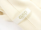 Gucci Ivory Wool Knit Jersey Sweater Jacket - L (8/10)