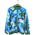 Gucci Blue and Green Los Angeles Souvenir Palm Tree Snap Jacket - S / M