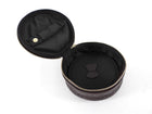 Gucci Brown Monogram Supreme Round Travel Jewelry Case