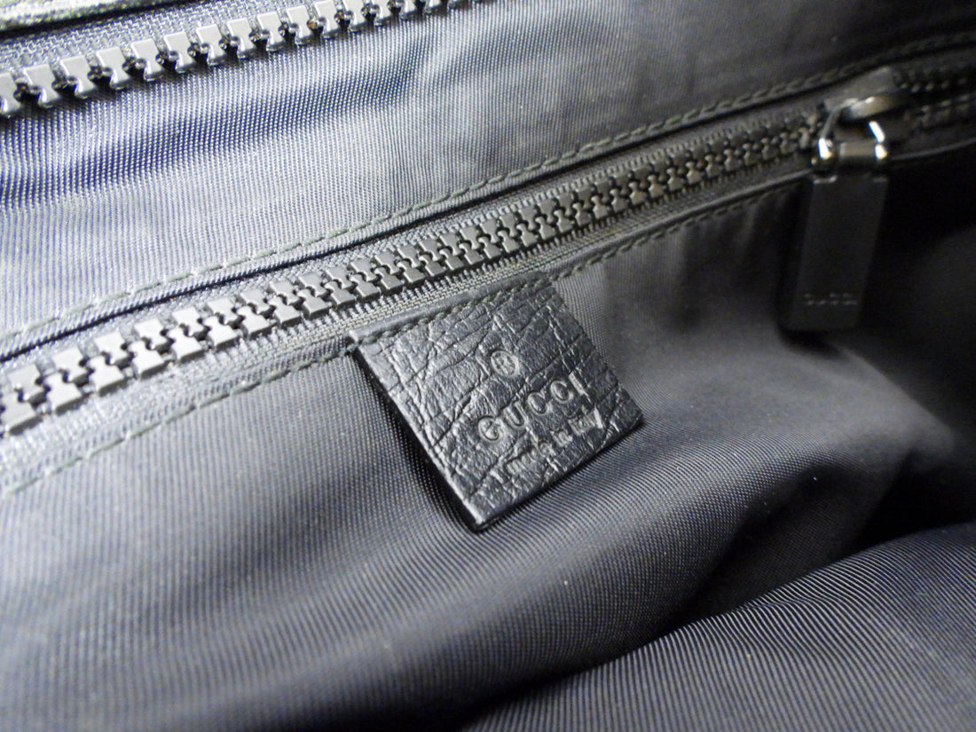 Gucci Monogram Supreme Coated Canvas Black Messenger Bag