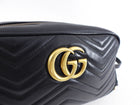 Gucci Marmont Black Matelasse Leather Camera Bag