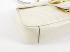 Gucci Ivory Leather Matelasse Marmont Small Flap Bag