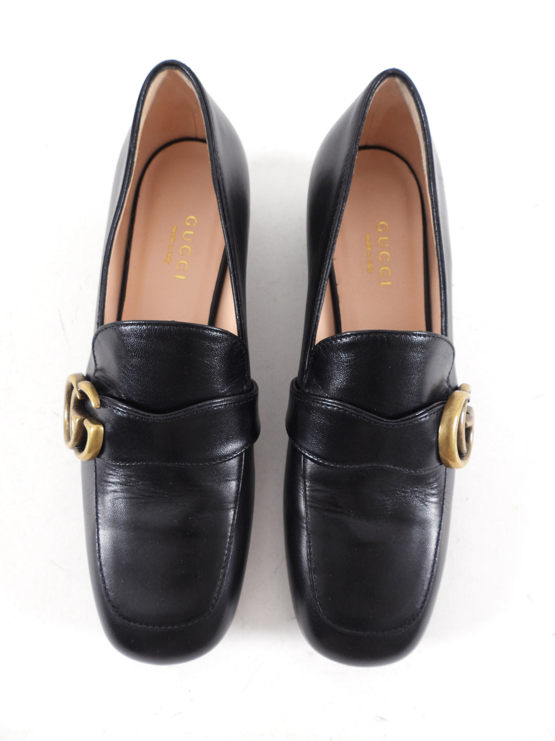 Gucci Marmont Black Leather Loafer - 34.5