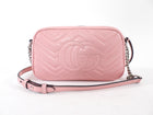 Gucci Pink Matelasse Quilted GG Camera Crossbody Bag