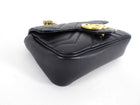 Gucci Black Quilted GG Marmont Mini Chain Shoulder Bag