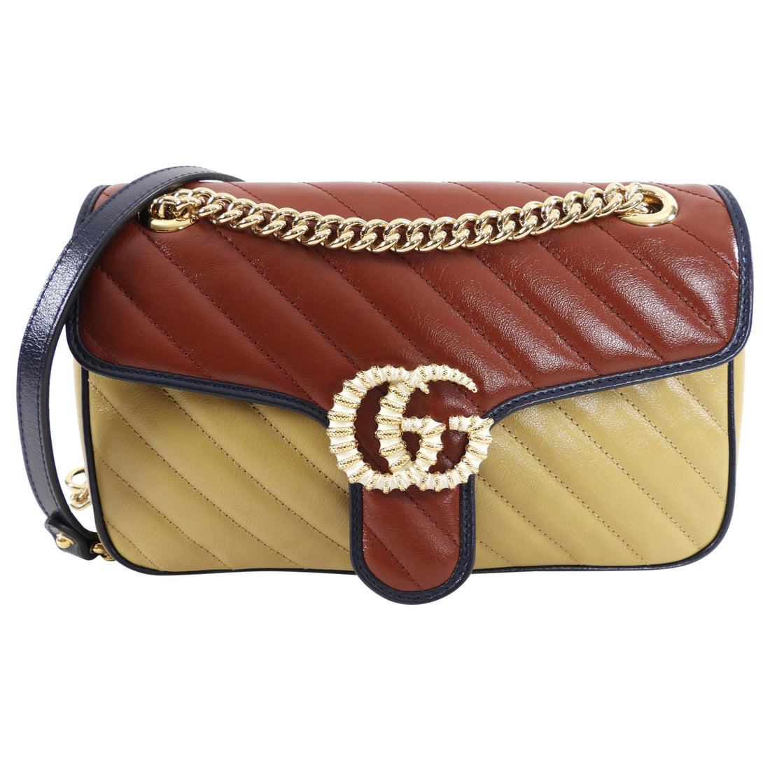 Gucci Marmont Small Tri-Color Limited Edition Torchon Flap Bag