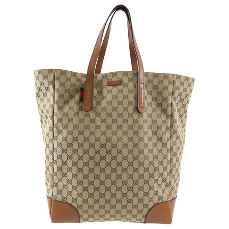 Gucci Monogram Canvas Extra Large Brown Shopper Tote Bag