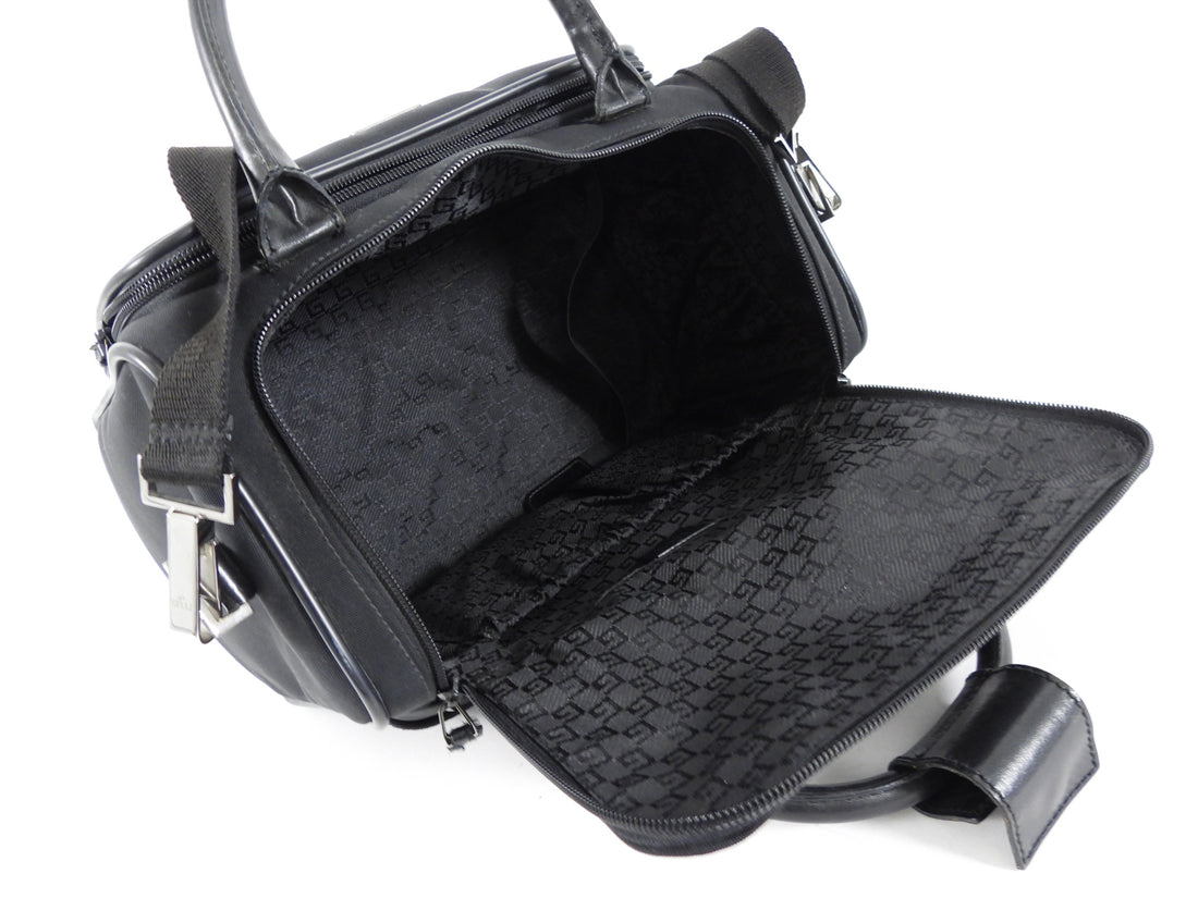 Gucci Vintage Early 2000's Black Nylon Beauty Case Bag