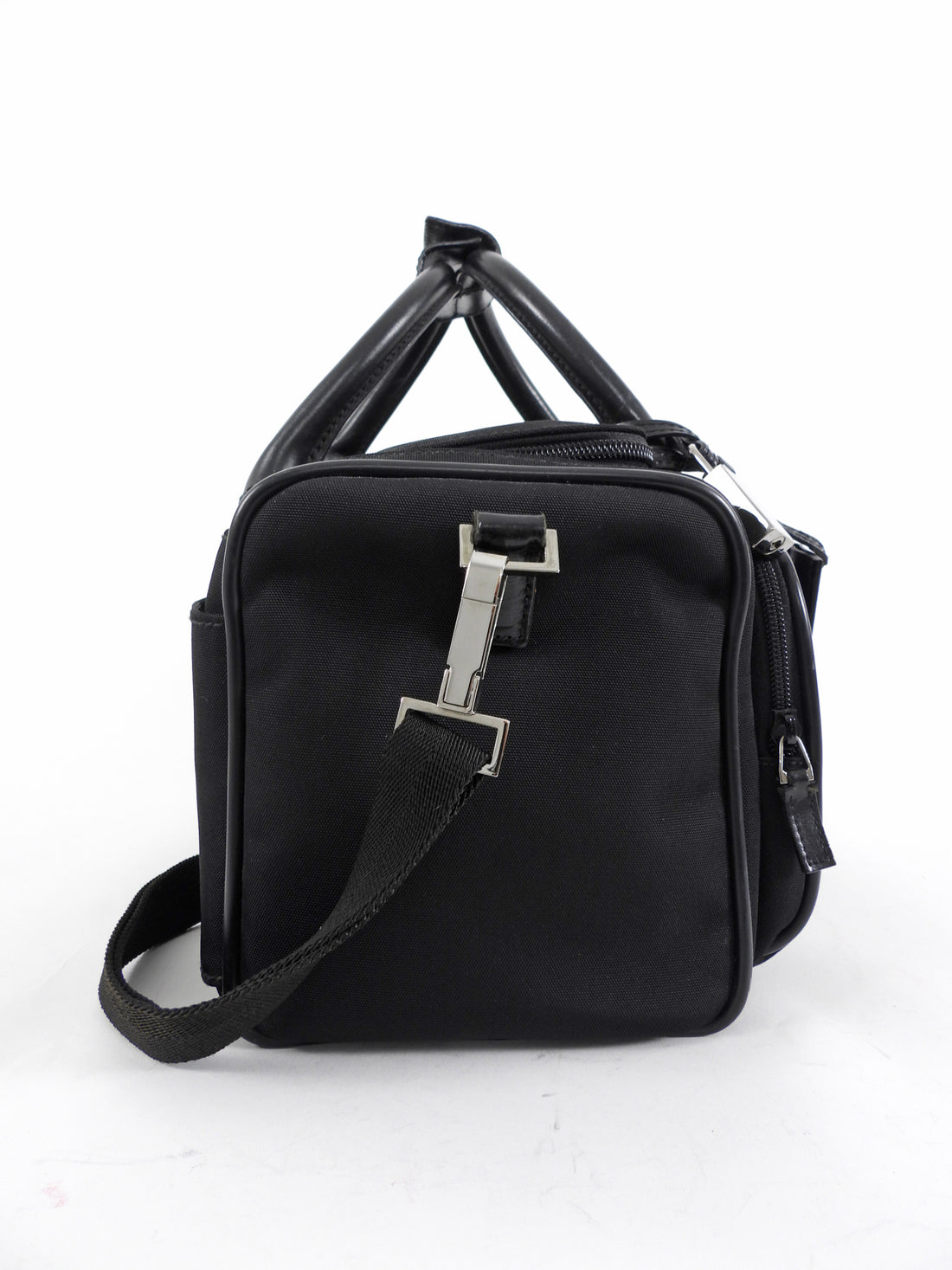 Gucci Vintage Early 2000's Black Nylon Beauty Case Bag