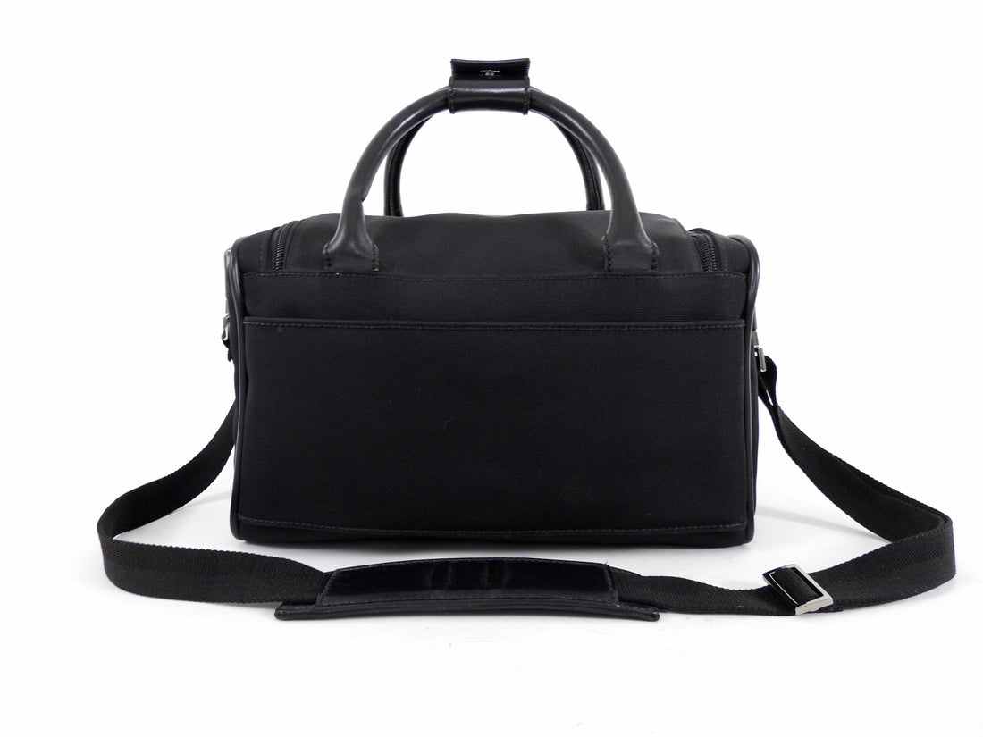 Gucci Vintage Early 2000's Black Nylon Beauty Case Bag