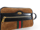 Gucci Brown Suede Ophidia Mini Crossbody Bag