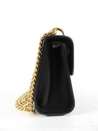 Gucci Small Black Smooth Leather Padlock Chain Bag