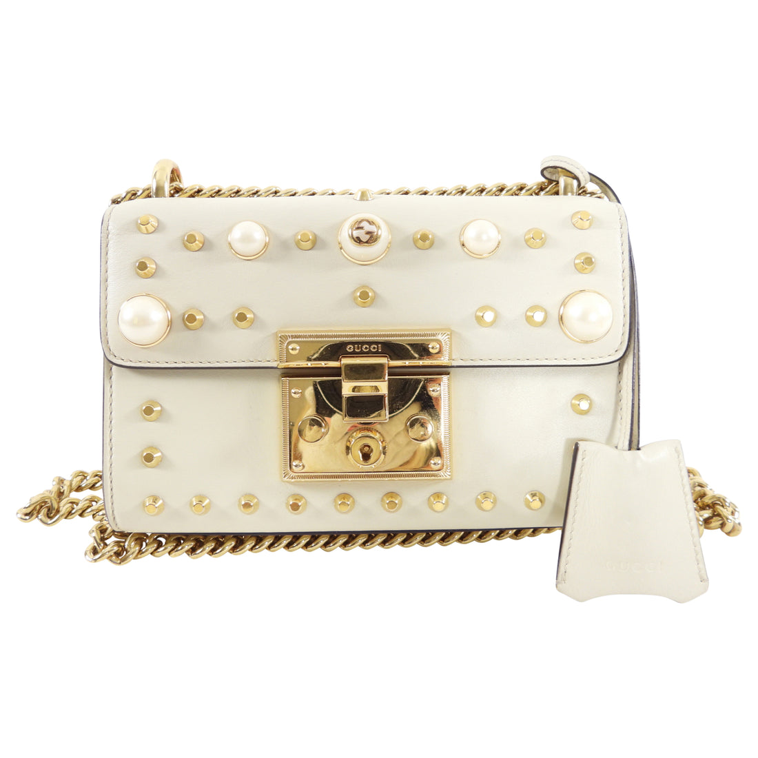 Gucci gold padlock bag online