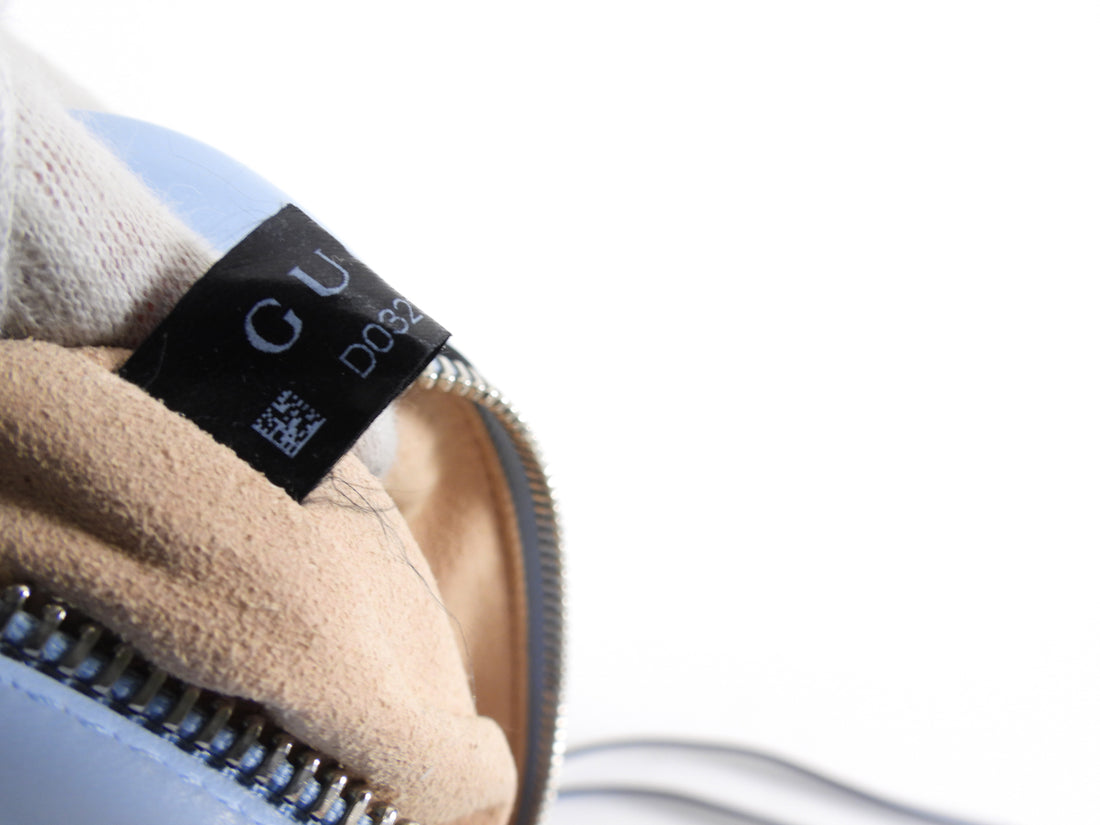 Gucci Light Blue Matelasee Marmont Mini Crossbody Camera Bag