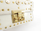 Gucci Small Ivory Pearly Padlock Chain Bag