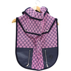 Gucci Pink and Black Monogram Canvas and Leather Dog Trench Coat - L
