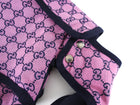 Gucci Pink and Black Monogram Canvas and Leather Dog Trench Coat - L