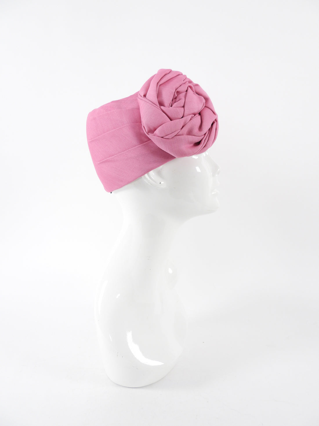 Gucci Pink Rosette Fabric Headband / Open Hat - M 57