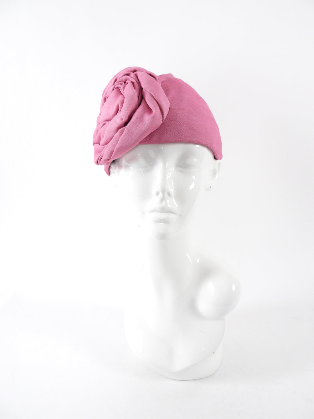 Gucci Pink Rosette Fabric Headband / Open Hat - M 57