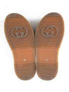 Gucci Brown Monogram Canvas GG Flatform Slide Sandal - 40