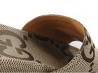 Gucci Brown Monogram Canvas GG Flatform Slide Sandal - 40