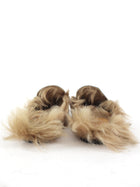 Gucci Black Leather Horsebit Princetown Fur Slippers Slides - 40 / USA 10