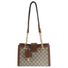 Gucci Small Brown Monogram Supreme Padlock Shoulder Bag