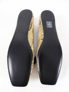 Gucci Exotic Natural Python Ballerina Lace Up GG Flat Shoes - 38 (37.5)