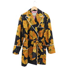 Gucci Yellow and Black Velvet Smoking Jacket - 46 / 10 / L