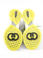 Gucci Black Yellow Green Run Sneakers - 37