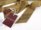Gucci Brown Silk Sash Belt / Scarf / Necklace