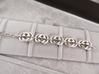 Gucci Sterling Silver GG Link Britt Bracelet - 17