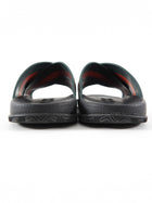 Gucci Red and Green Stripe Criss Cross Rubber Pool Slides - 39