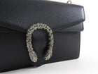 Gucci Black Leather Medium Crystal Dionysus Chain Bag