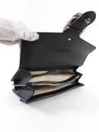 Gucci Black Leather Medium Crystal Dionysus Chain Bag