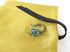 Gucci Sterling Silver Turquoise Enamel Garden Snake Ring - S / 6.5