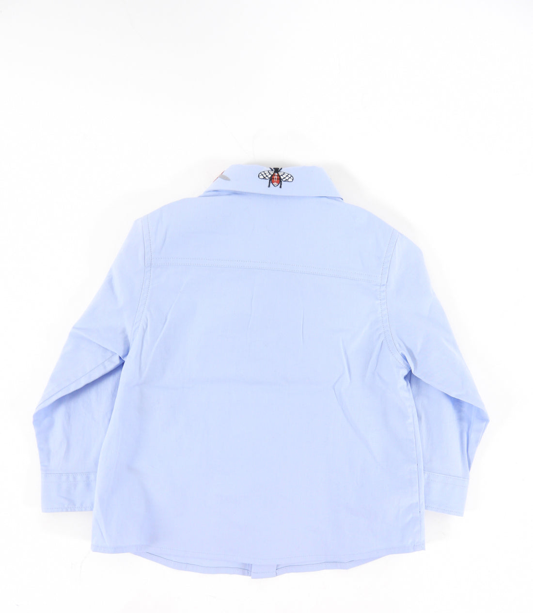 Gucci Baby Blue Embroidered Shirt - 6/9 M