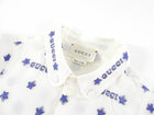 Gucci Baby White and Blue Logo Star Shirt - 12/18 M