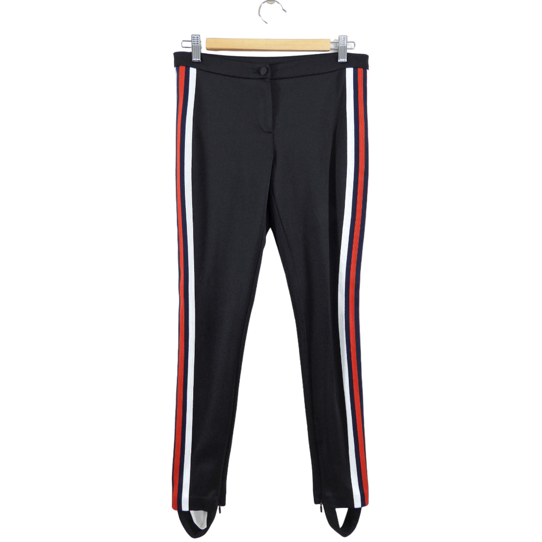 Gucci Black Knit Jersey Stirrup Leggings with Red White Stripe - S – I MISS  YOU VINTAGE