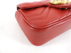 Gucci Super Mini Red Matelasse Marmont Bag