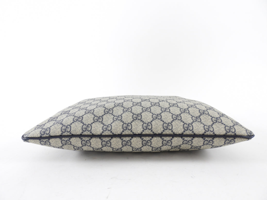 Gucci Navy Monogram Coated Canvas Messenger Bag