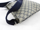 Gucci Navy Monogram Coated Canvas Messenger Bag