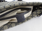 Gucci Navy Monogram Coated Canvas Messenger Bag
