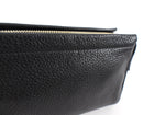 Gucci Black Leather Bamboo Tassel Travel Toiletry / Clutch Bag