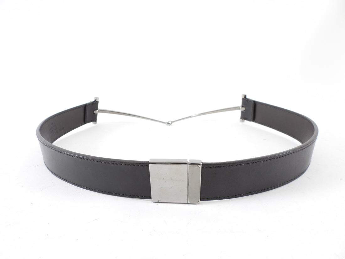 Gucci Tom Ford Dark Espresso Brown Thin Horsebit Belt - 75 / 30