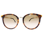 Gucci Brown Faux Tortoise Round Sunglasses