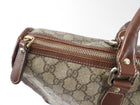 Gucci Vintage Brown Monogram Coated Canvas Zip Tote Bag